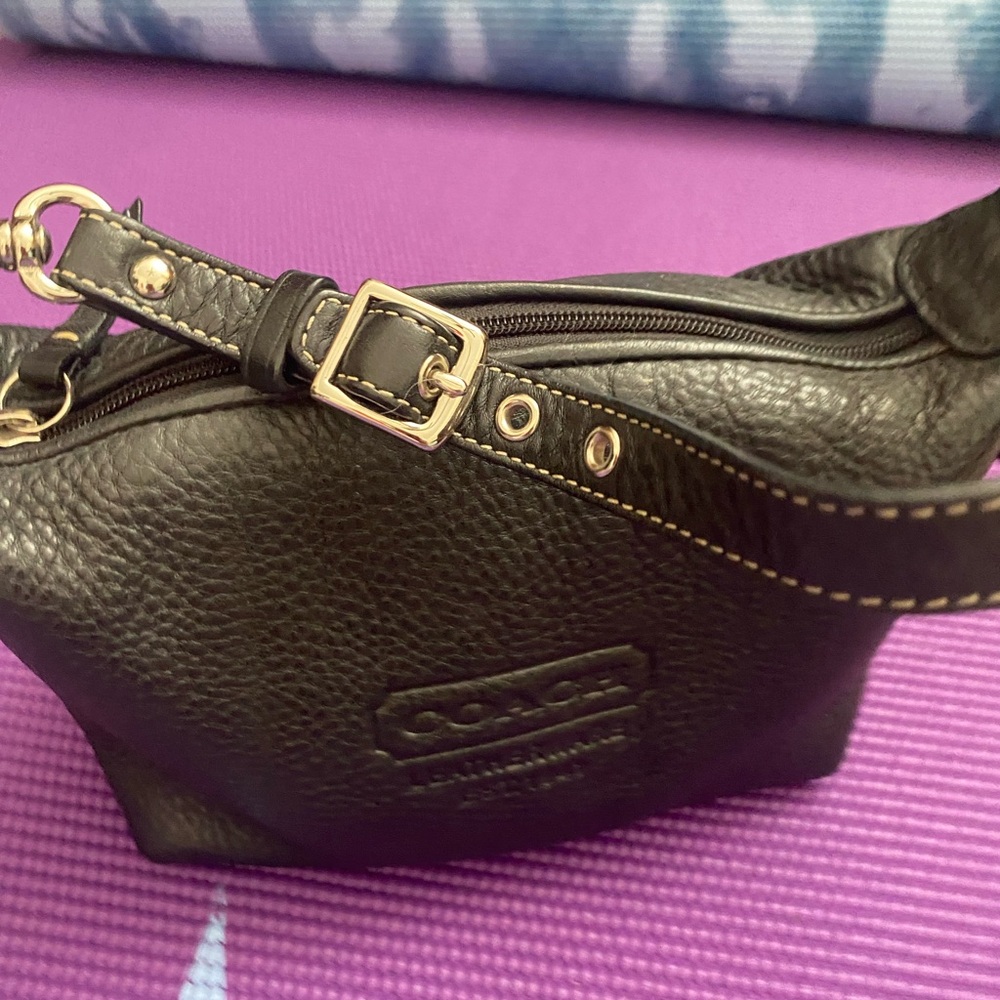 Coach black pouch.